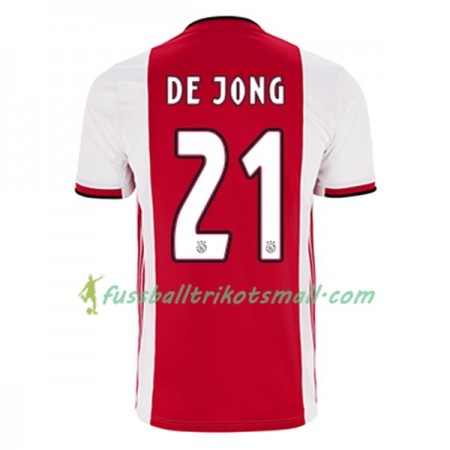 Fußballtrikots Ajax Amsterdam Frenkie de Jong 21 2019-2020 Kurzarm Heimtrikotsatz kaufen